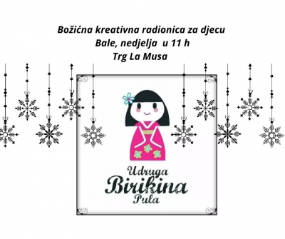 Christmas workshop for children organized by the Birikina Association and distribution of Fugasela
