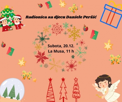 Daniela Peršić u subotu i nedjelju održava radionice za djecu i odrasle 